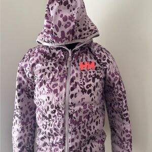 Helly Hansen Purple Camo Kids Puffer Jacket